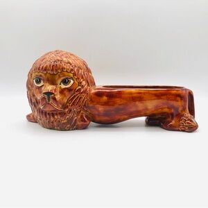 Vintage Lion Planter